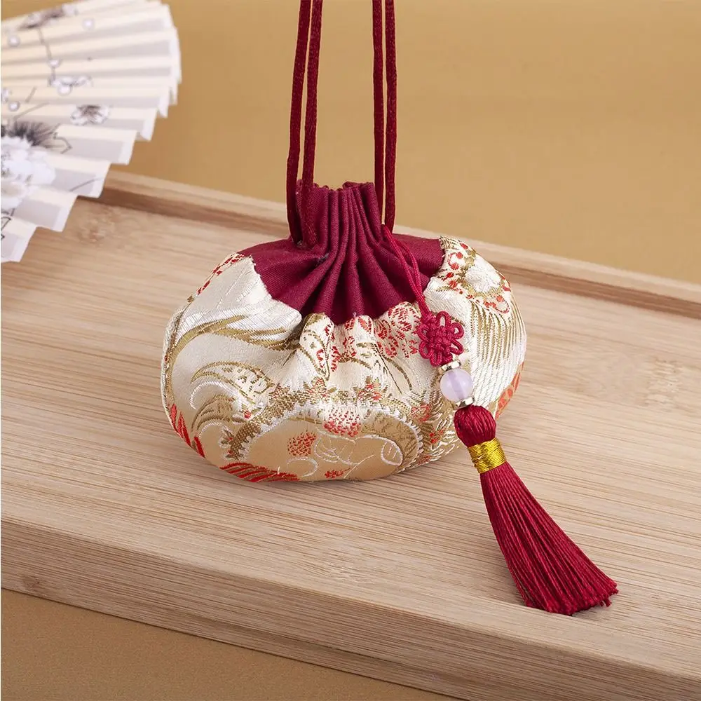 Dragon Boat Festival Bag Flower Embroidery Sachet Brocade Retro Pattern Jewelry Storage Bag Jewelry Packaging Small Pouch