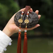 Ancient Style Hanfu Bag Brocade Embroidery Peace Blessing Pouch Dragon Boat Festival Sachet Ethnic Style Jewelry Bags Crafts