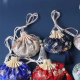 Chinese Style Empty Sachet Purse Pouch Drawstring Women Tassel Jewelry Storage Bag Multi-color Embroidery Cloth Jewelry Pouch1