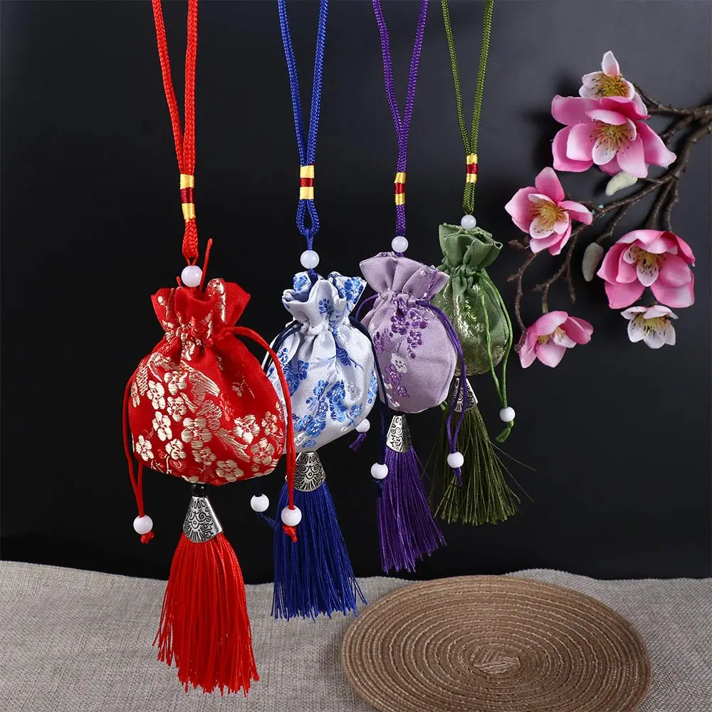 Dragon Boat Festival Sachet Women Fashion Plum Flower Pattern Pouch Hanfu Decoration Brocade Ethnic Style Jewelry Bags