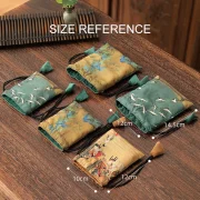 Embroidery Jewelry Bag Chinese Palace Style Fashion Retro Bracelet Necklace Earrings Rings Portable Fabric Art Storage Gift Bags