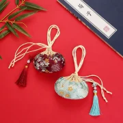 Exquisite Chinese Style Purse Pouch Drawstring Women Tassel Jewelry Storage Bag Multi-color Embroidery Cloth Jewelry Pouch