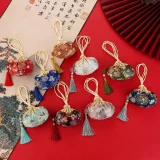 Exquisite Chinese Style Purse Pouch Drawstring Women Tassel Jewelry Storage Bag Multi-color Embroidery Cloth Jewelry Pouch17